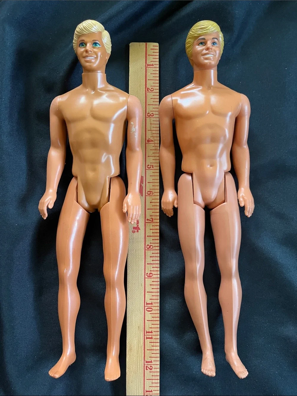 2 Vtg 80s ? Mattel Blonde KEN Dolls Naked Barbie Boyfriend *READ*